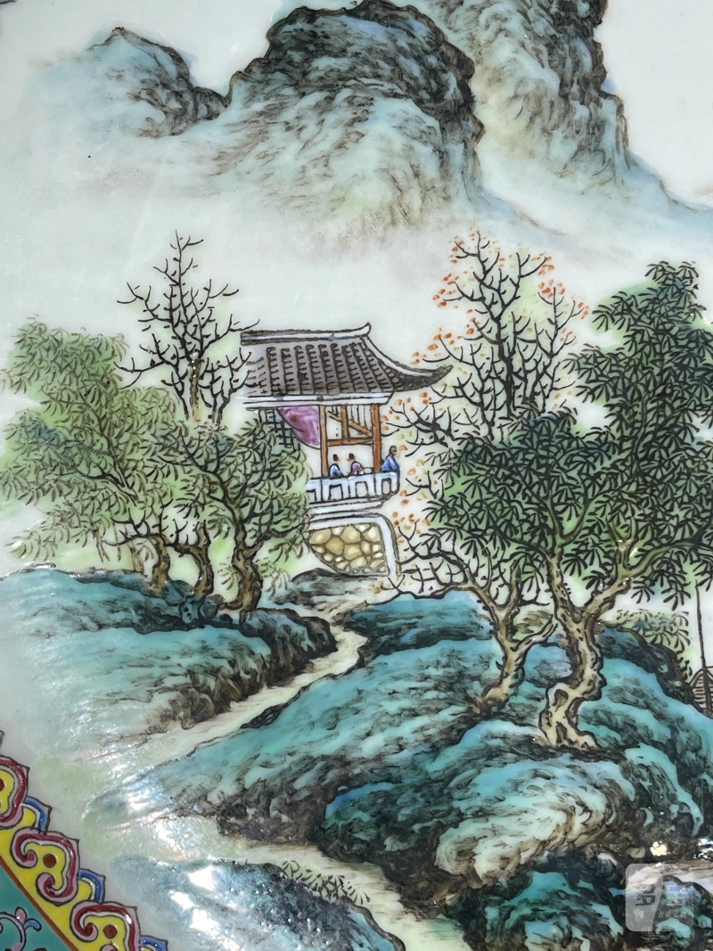 民国 粉彩瓷器一组四件 - 图12